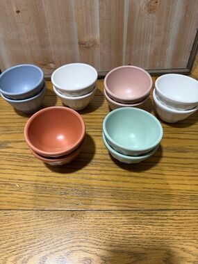 Anthropologie Pastel Mini Bowls - Blue, White, Pink, Coral, Mint